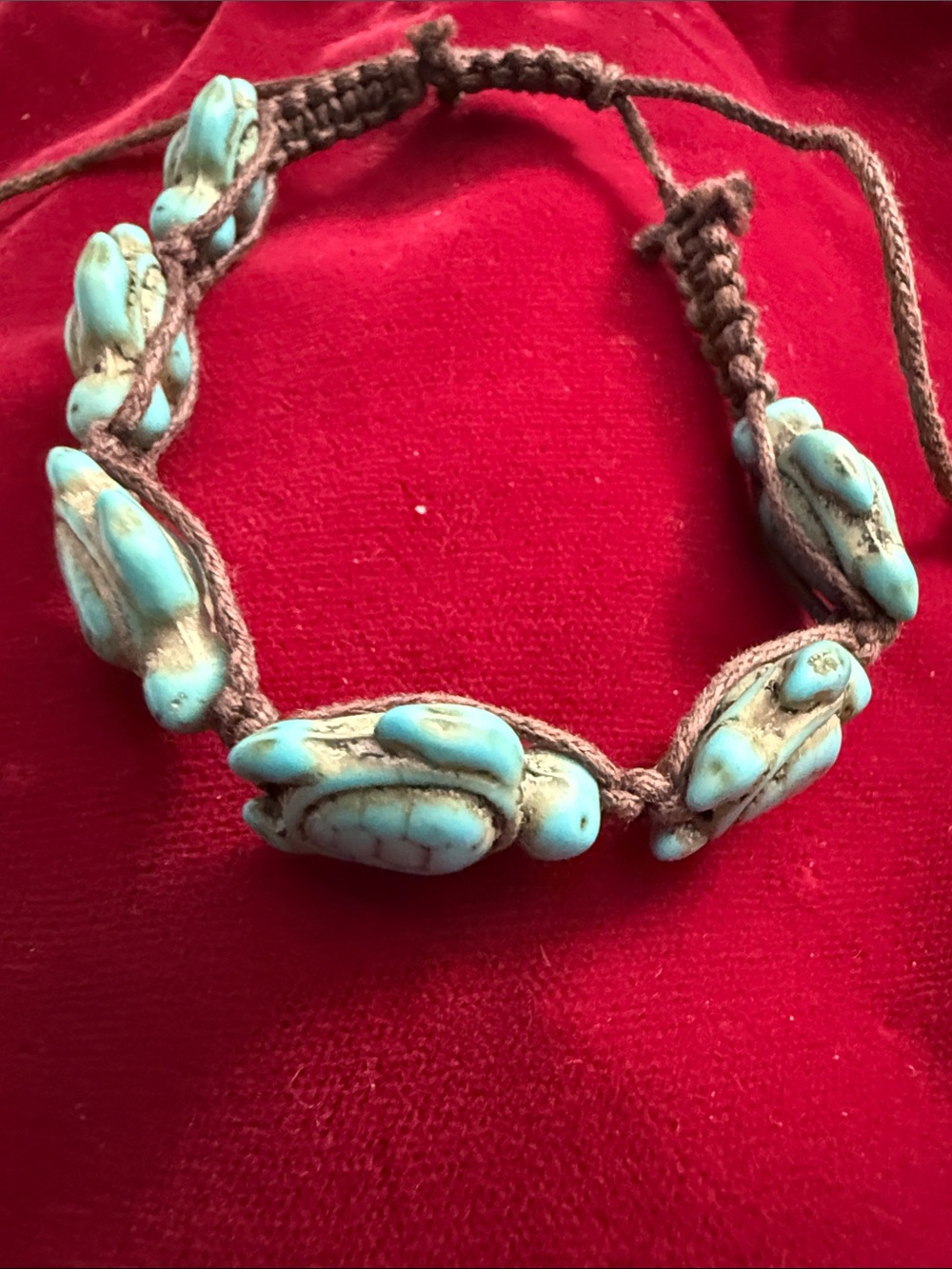 Handmade Turquoise Bead Turtle Bracelet - Women Jewelry